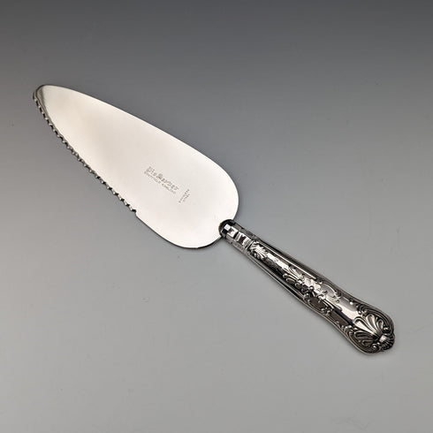 1973 年英國復古純銀手柄蛋糕切片機盒裝哈里森兄弟